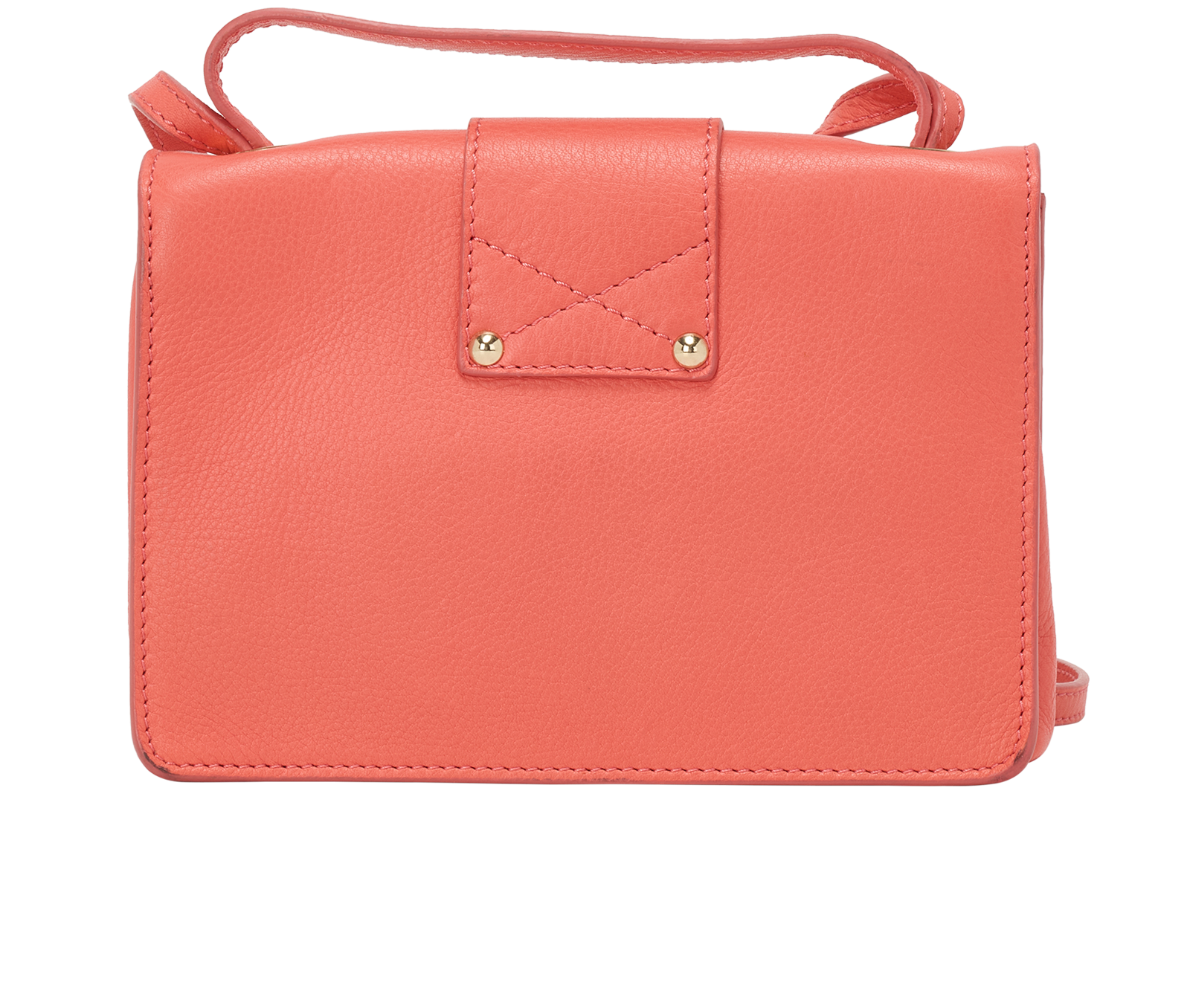 Rebel Crossbody, &pound;150, Handbags, Orange, Leather, Back view